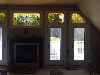 STAIN GLASS AND TRANSOM