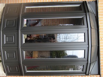 custom painted grey bow windows oakville