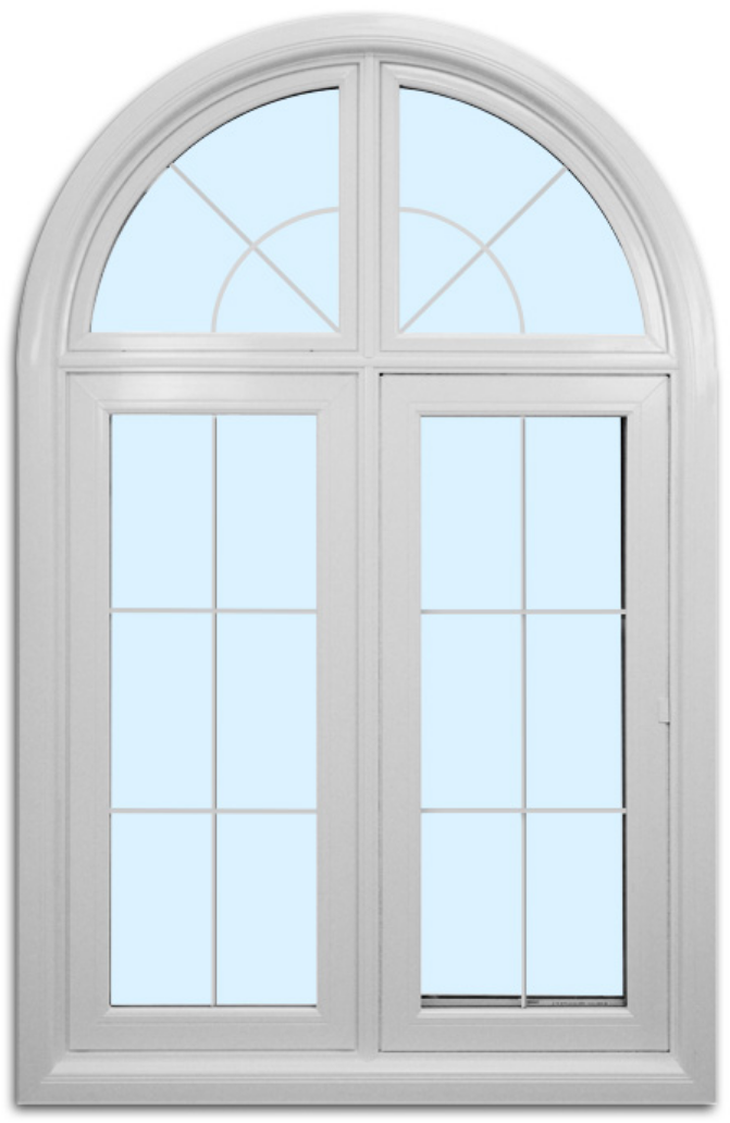 Speciality white custom arch window by FORHOMES Ltd. in Toronto, Mississauga
